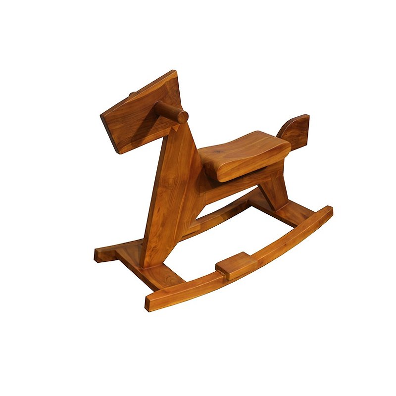 【Jidi Cityチークの木材100％家具】ZAWD0034A ロッキングホースデコレーション - 椅子・ソファー - 木製 