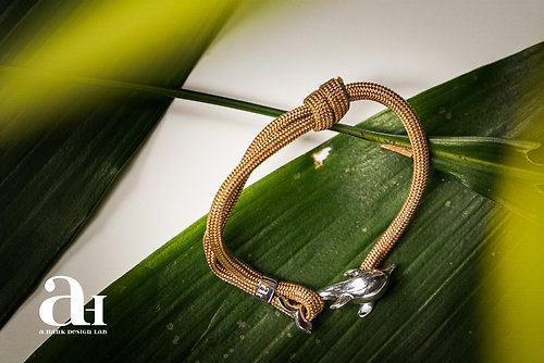 aHANK Design Lab |訂製品| 熱帶海洋生物手環手鍊系列 - 海豚 (8款傘繩顏色搭配)
