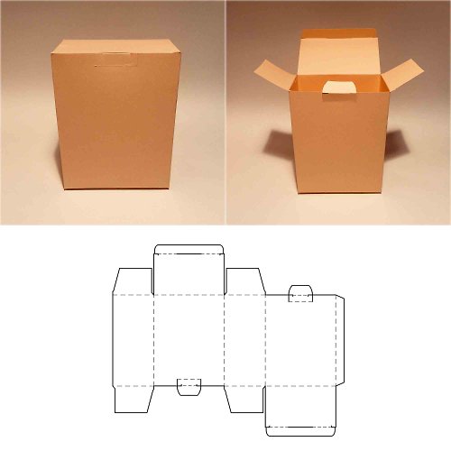 JustGreatPrintables Packaging box template, package box template, self locking box, self lock box