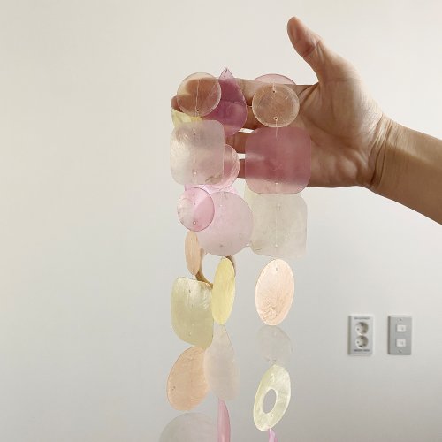 HO’ USE DIY-KIT| Helsinki Dawn Market-Peach-Mix |Shell Wind Chime Mobile|#0-461