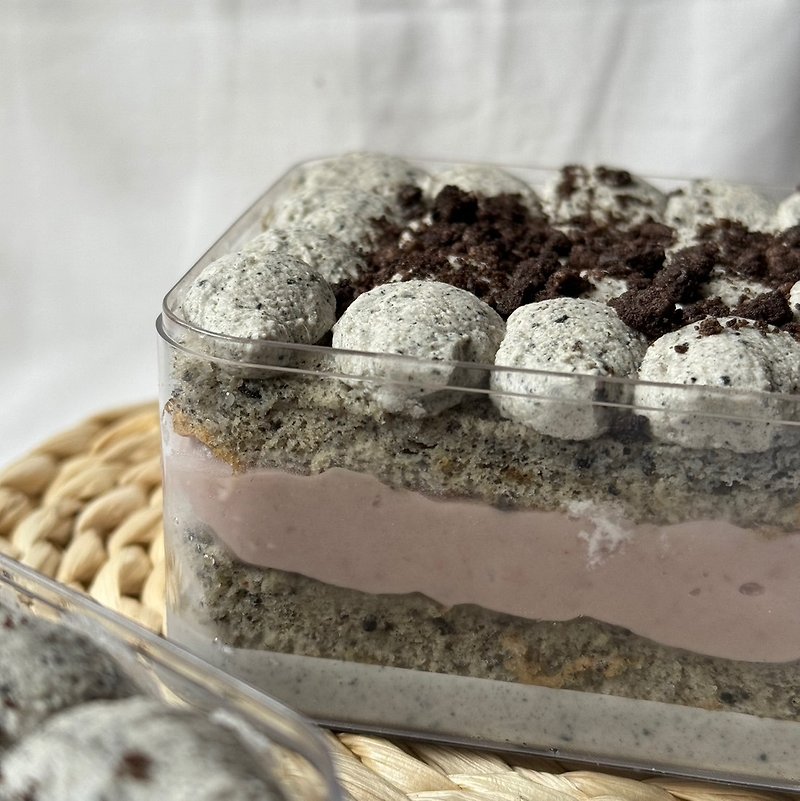 【芝麻控】低醣-芝麻奶酪芋泥蛋糕盒子2入 - 蛋糕/甜點 - 其他材質 灰色