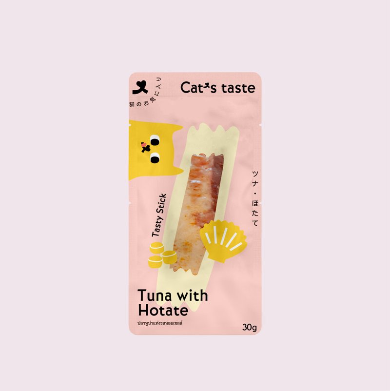 Cat's Taste 吞拿魚帶子風味魚肉棒小食 - 寵物零食/肉乾 - 新鮮食材 