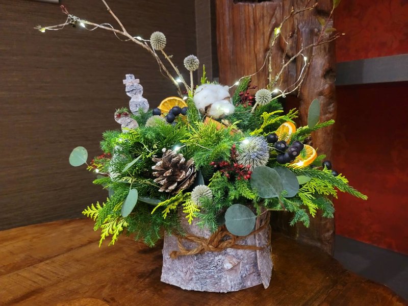聖誕祝福盆花 手作花藝課程 DIY花禮 - 植栽/花藝 - 植物．花 