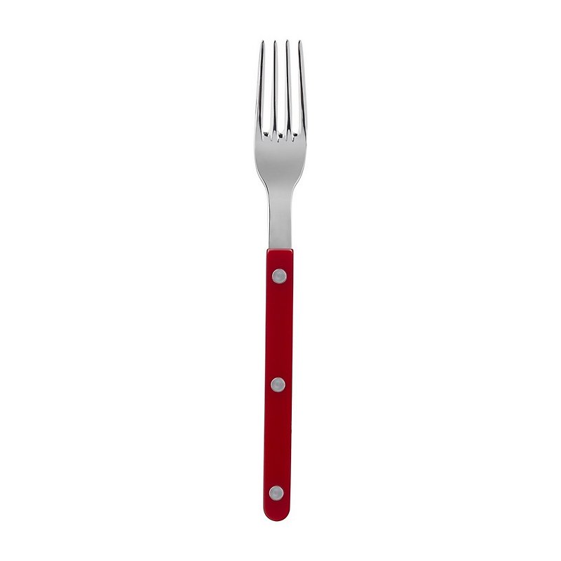 Sabre Paris-Bistrot Vintage Bistro - Shiny Stainless Steel Pastry Fork (multi-color optional) - ช้อนส้อม - โลหะ หลากหลายสี