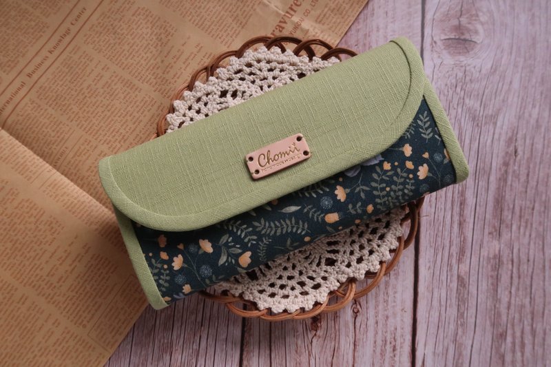 [Customized fabric selection] Long clip wallet clutch - กระเป๋าสตางค์ - ผ้าฝ้าย/ผ้าลินิน หลากหลายสี