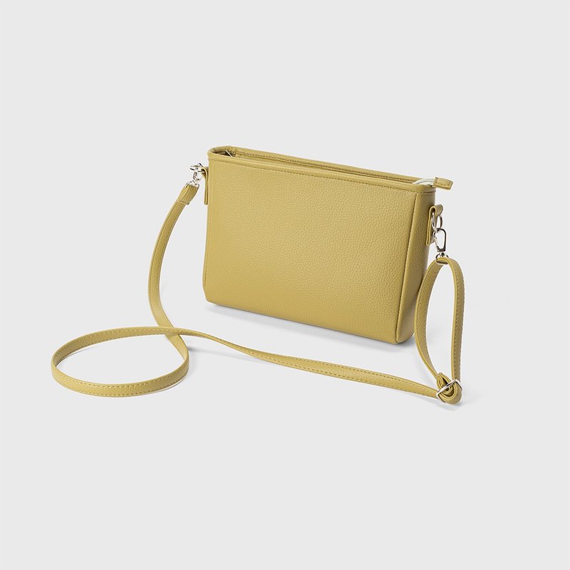 輕便斜背包 芥末綠 - 側背包/斜孭袋 - 人造皮革 綠色