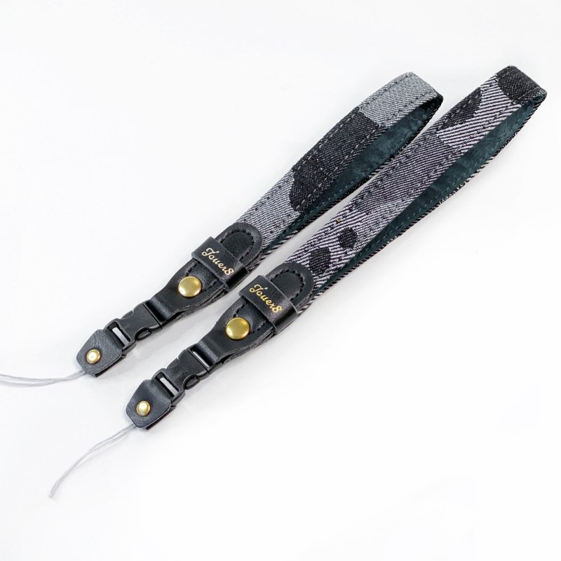 Chic Mobile Phone Hand Strap - Lanyards & Straps - Cotton & Hemp Black