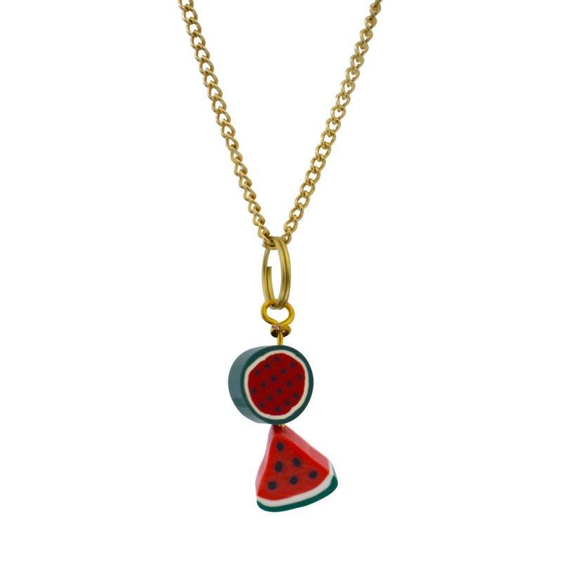 Watermelon pendant necklace | by Ifemi Jewels - 項鍊 - 其他材質 金色