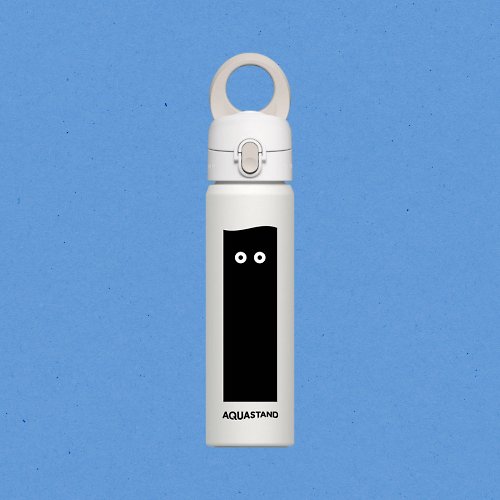 犀牛盾RHINOSHIELD AquaStand磁吸水壺-不鏽鋼保溫瓶|獨家設計/水汪汪(白)