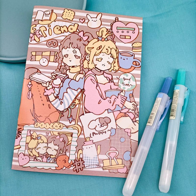 BT080_嗶嗶畫畫空白筆記本A_bbhh.ing blank notebook A - 筆記簿/手帳 - 紙 多色