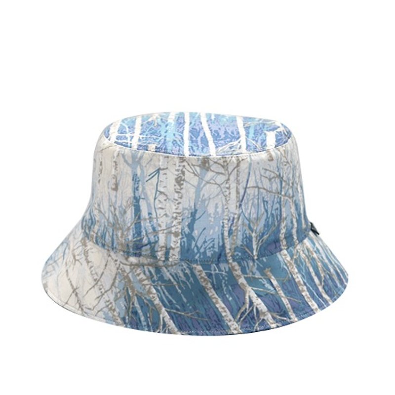 蒼鬱森林雙面漁夫帽 - 帽子 - 其他材質 藍色