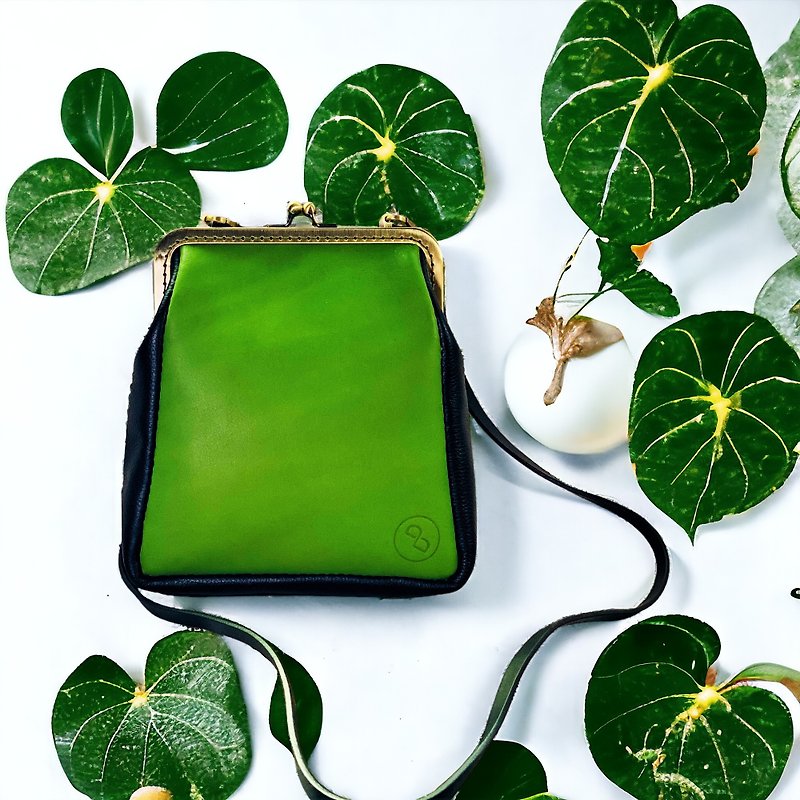 Leather Elegant Gold Crossbody Bag - Apple Green (Birthday Gift, Valentine's Day, Mother's Day) - Messenger Bags & Sling Bags - Genuine Leather Green