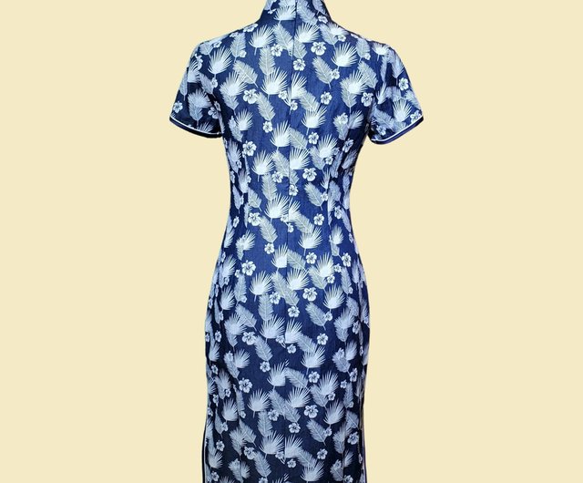 ヴィンテージ越上香港スタイルのレトロなチャイナドレスロングドレスレトロな花柄チャイナドレス - ショップ vintageqipao チャイナドレス -  Pinkoi