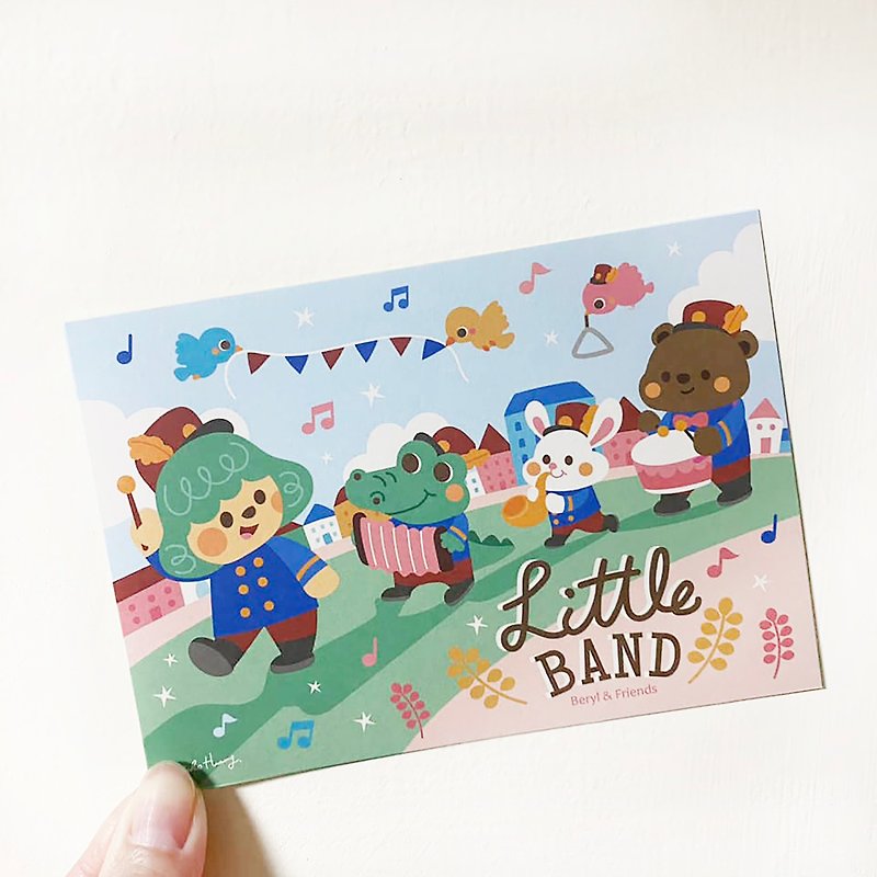 Little Band Postcard - Cards & Postcards - Paper Multicolor