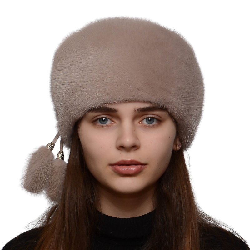 Womens Mink Hat Real Fur Hat Winter Russian Fur Hat Kubanka Fur Hats Caps - 帽子 - 其他材質 多色