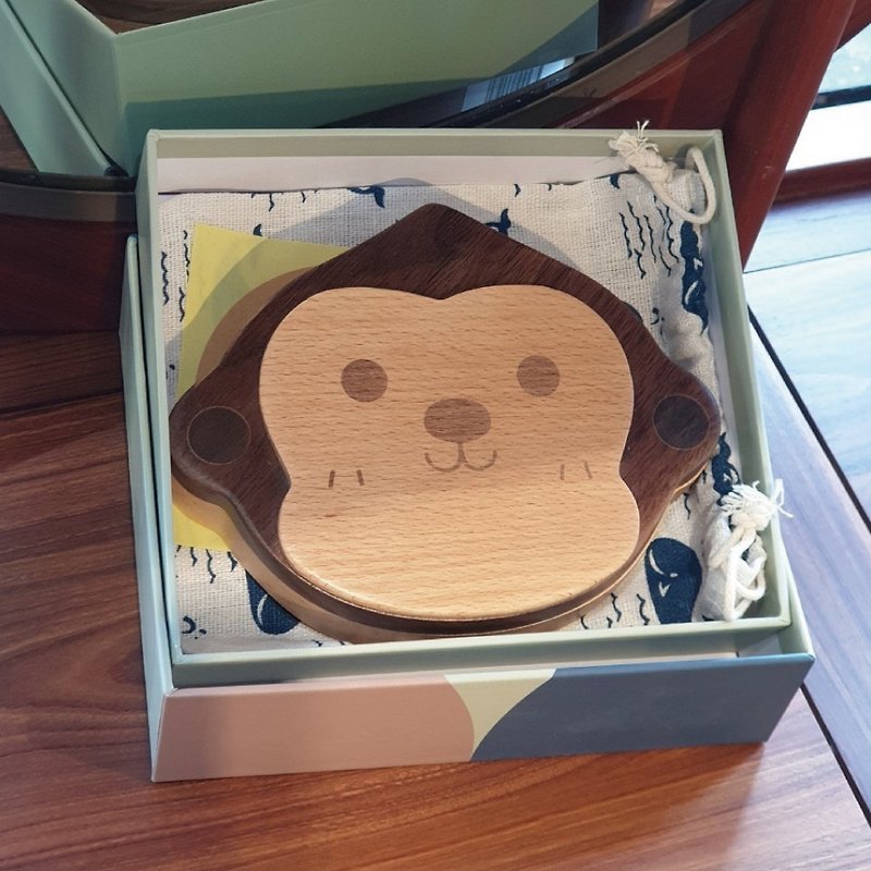 Aoki Workshop/ Customizable - Baby Tooth Box (Monkey) - กล่องเก็บของ - ไม้ สีนำ้ตาล