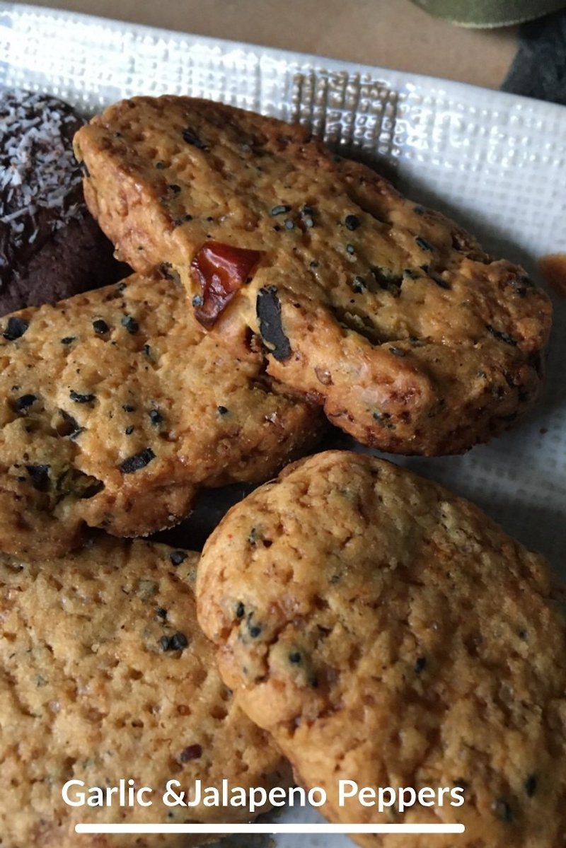 Spicy Mexican Cookies (Black Olive / Mexican Peppers) - Handmade Cookies - Other Materials 