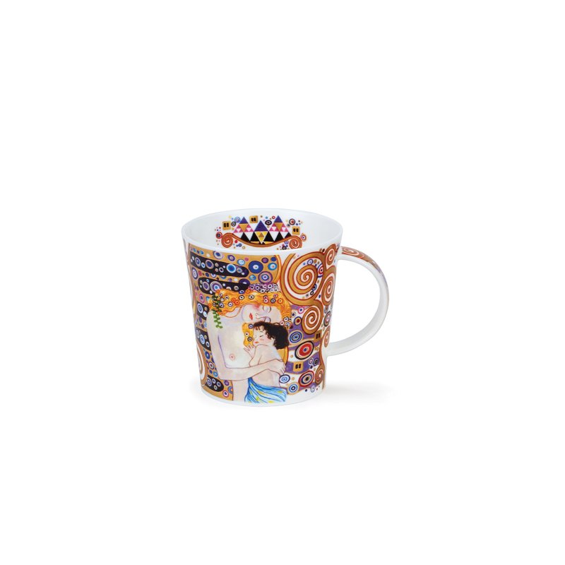 [100% Made in the UK] Dunoon Interpretation of Klimt Bone China Mug - Stages of Life - 320ml - Mugs - Porcelain Gold