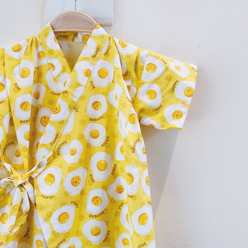 Ready-made children's one-piece Jinbei-egg yolk - Onesies - Cotton & Hemp 