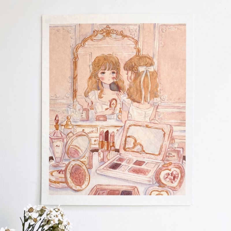 Art Print of Valentine Collection - Cards & Postcards - Paper Pink