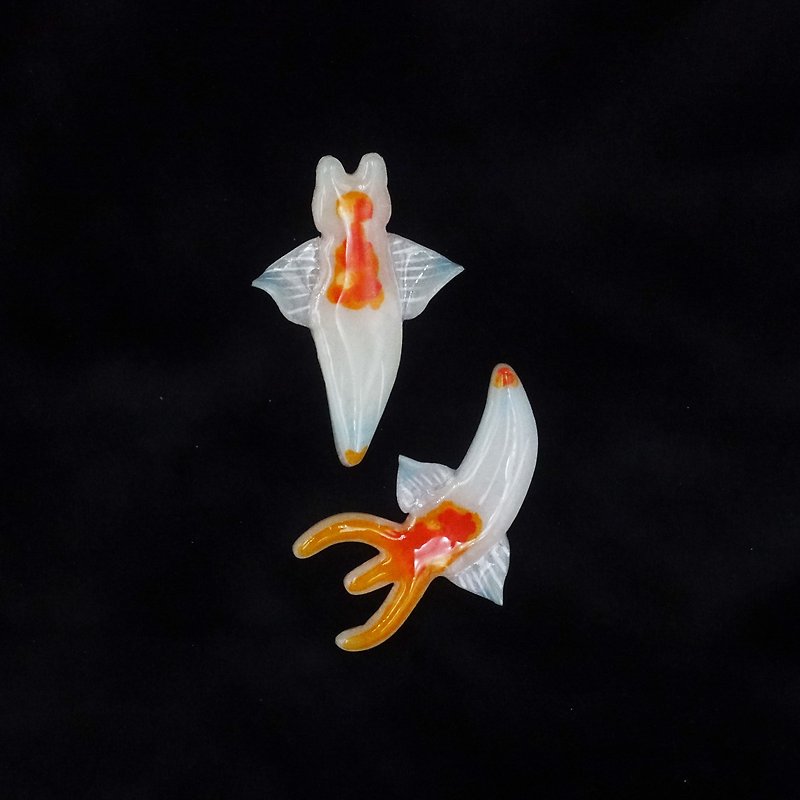 Show yourself-Sea Angel handmade polymer pins/brooches - สร้อยคอ - ดินเหนียว สีใส