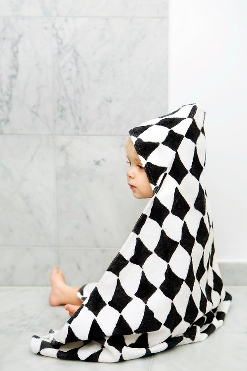 瑞典 Elodie Details BABY 連帽浴巾 - Graphic Grace 男女適用