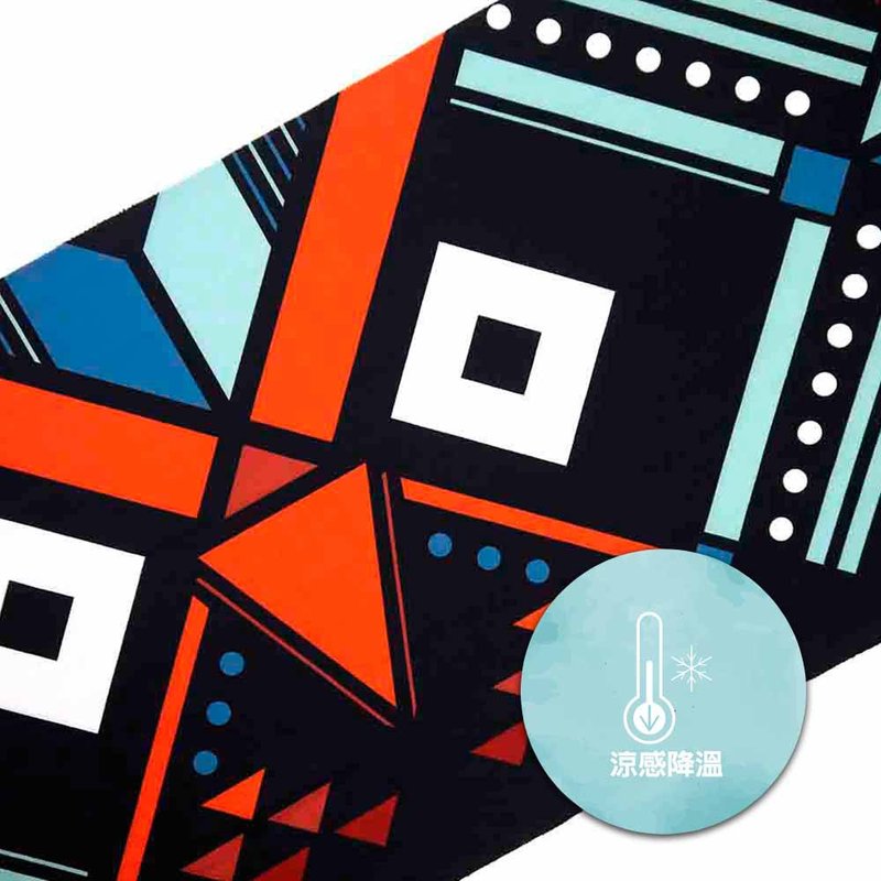 【圖騰系列】貓頭鷹之眼極酷涼感巾 - 毛巾/浴巾 - 聚酯纖維 多色