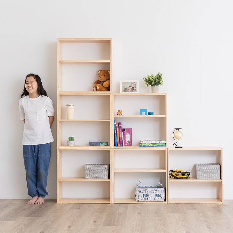 Stack the modular cabinets well / Stack them well to create your own storage space at home - กล่องเก็บของ - ไม้ สีกากี