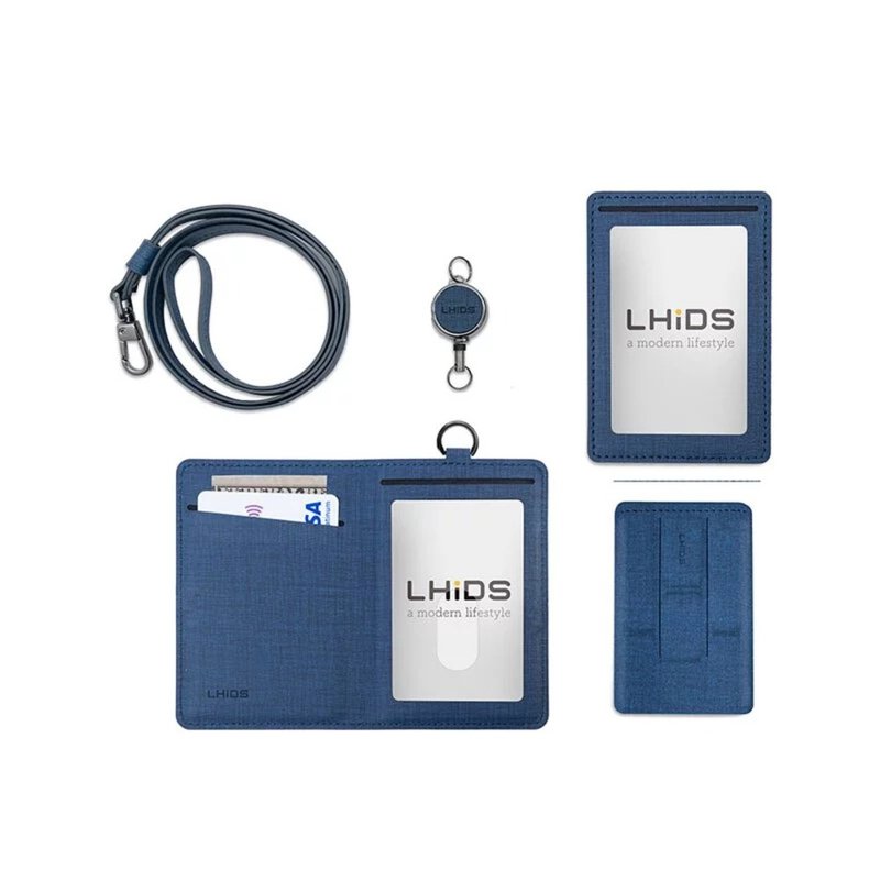 LHiDS Flip Magnetic Identification Card Set of Five - Clear Blue (Straight) - อื่นๆ - วัสดุอื่นๆ 