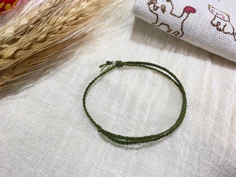 簡約-抺茶綠 - 手鍊/手環 - 其他人造纖維 