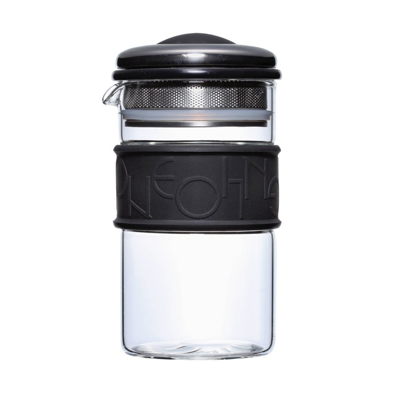五彩環濾泡壺(400ml) - 茶壺/茶杯/茶具 - 玻璃 黑色