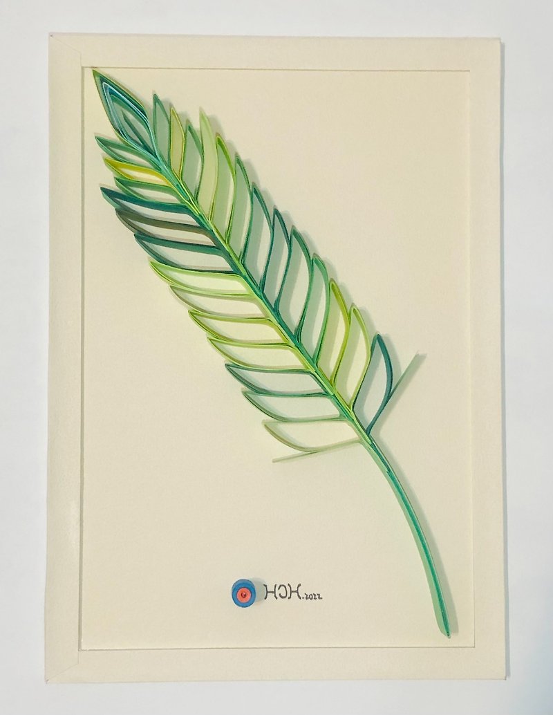 Handmade Paper Feather Series - Early Spring - โปสเตอร์ - กระดาษ 
