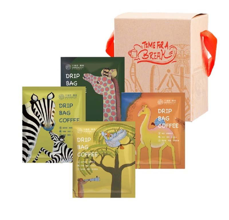 [Leofoo Village] African Art Coffee Filter Hanging Gift Box Set of 8 Packs - กาแฟ - กระดาษ หลากหลายสี