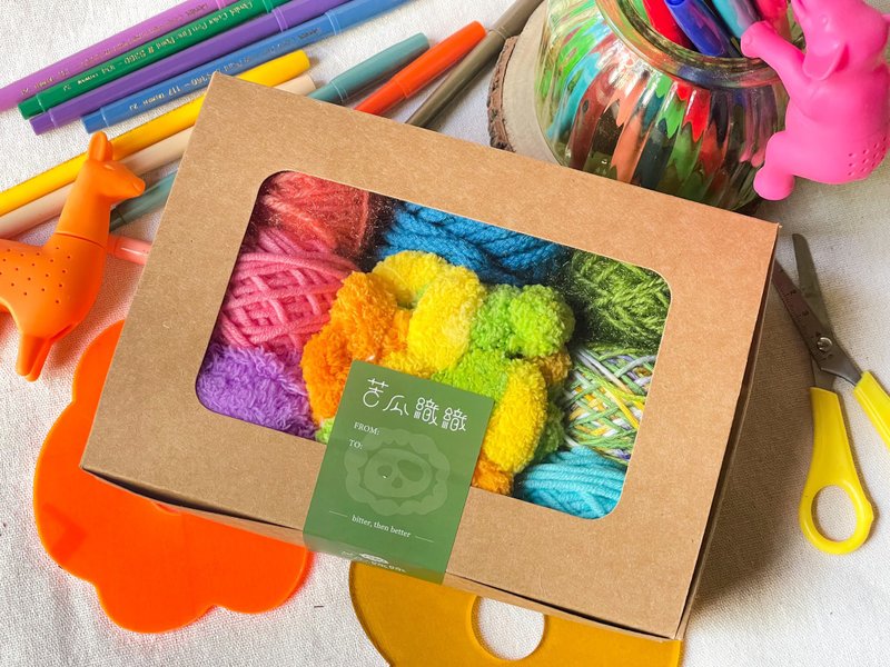 水果冰淇淋 毛線盒 多樣毛線材質 毛線8入組合禮盒 Rainbow - 編織/刺繡/羊毛氈/縫紉 - 棉．麻 多色