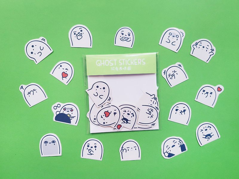Ghost Particle Sticker G - Stickers - Paper 