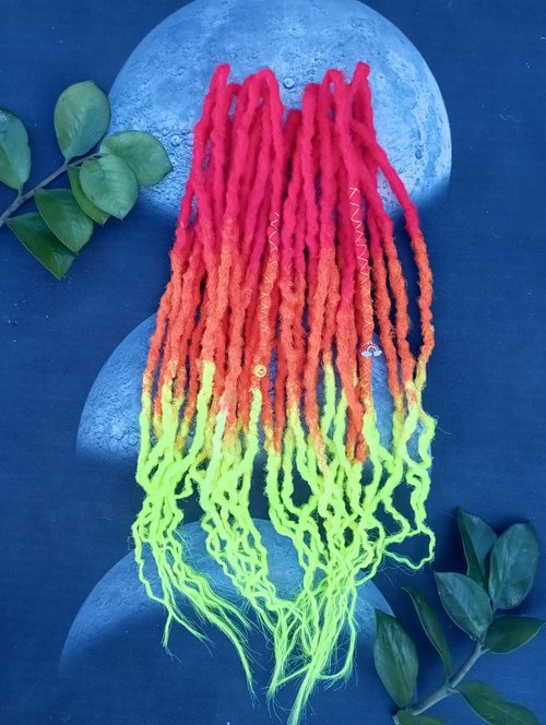 Synthetic bright Dreads Crochet Double or Single Ended Full set, DE SE Dread  - Shop SomeMoreDreads Hair Accessories - Pinkoi