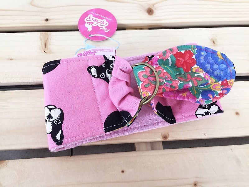 粉色法鬥冰涼領巾M - 寵物衣服 - 棉．麻 多色