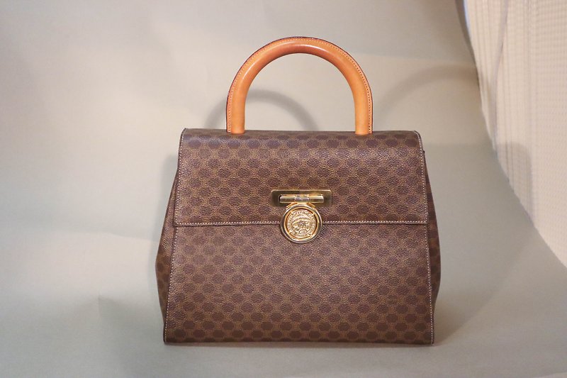 Second-hand bag Celine│Brown Brown Presbyopia│Crossbody Bag│Handbag│Side Bag│Girlfriend Gift - กระเป๋าถือ - หนังแท้ สีนำ้ตาล