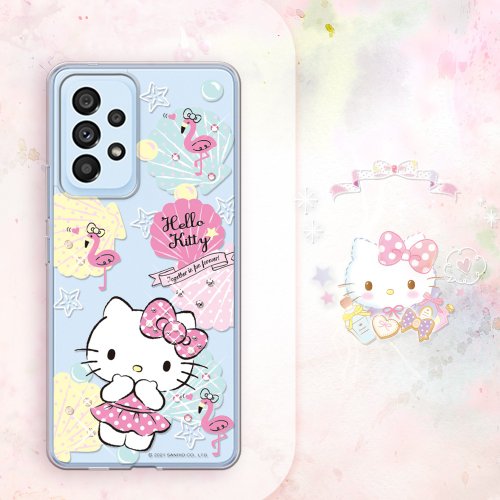 apbs 雅品仕 水晶彩鑽手機殼 Samsung Galaxy A53 5G 輕薄軍規防摔彩鑽手機殼-凱蒂夏一跳