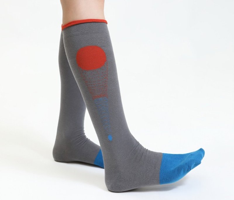 +10・10 more｜time 1 and 3/4 socks - Socks - Cotton & Hemp Gray