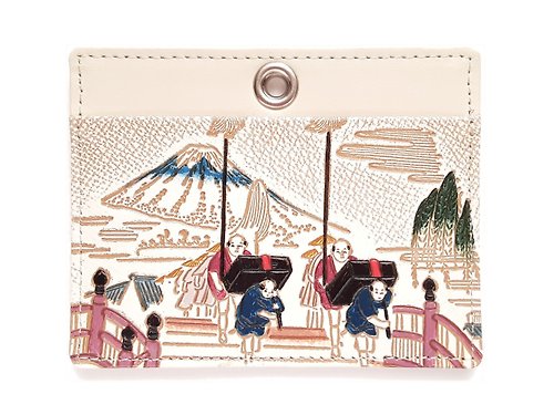 K Japan trad Pinkoi限定 IDカードホルダー 日本橋 富士山 證件套 卡套