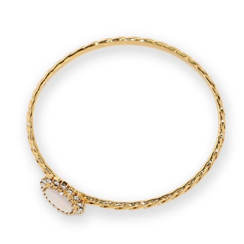 [Luce Costante] Holiday Bracelet-White Single/LCW-15168 - Bracelets - Other Metals Gold