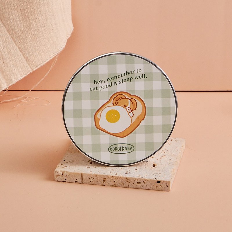 柯基犬卡卡吃好睡飽飽無線充電盤 - 無線充電盤/板/座 - 塑膠 多色