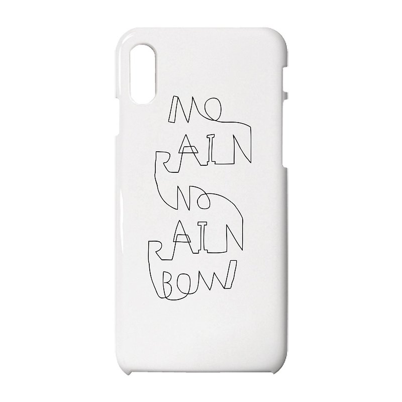 No Rain, No Rainbow iPhone case - Phone Cases - Plastic White