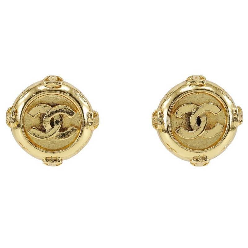 【日本直送】シャネル CHANEL イヤリング 金メッキ 約20.3g レディース【中古】 - 耳環/耳夾/耳骨夾 - 其他金屬 金色