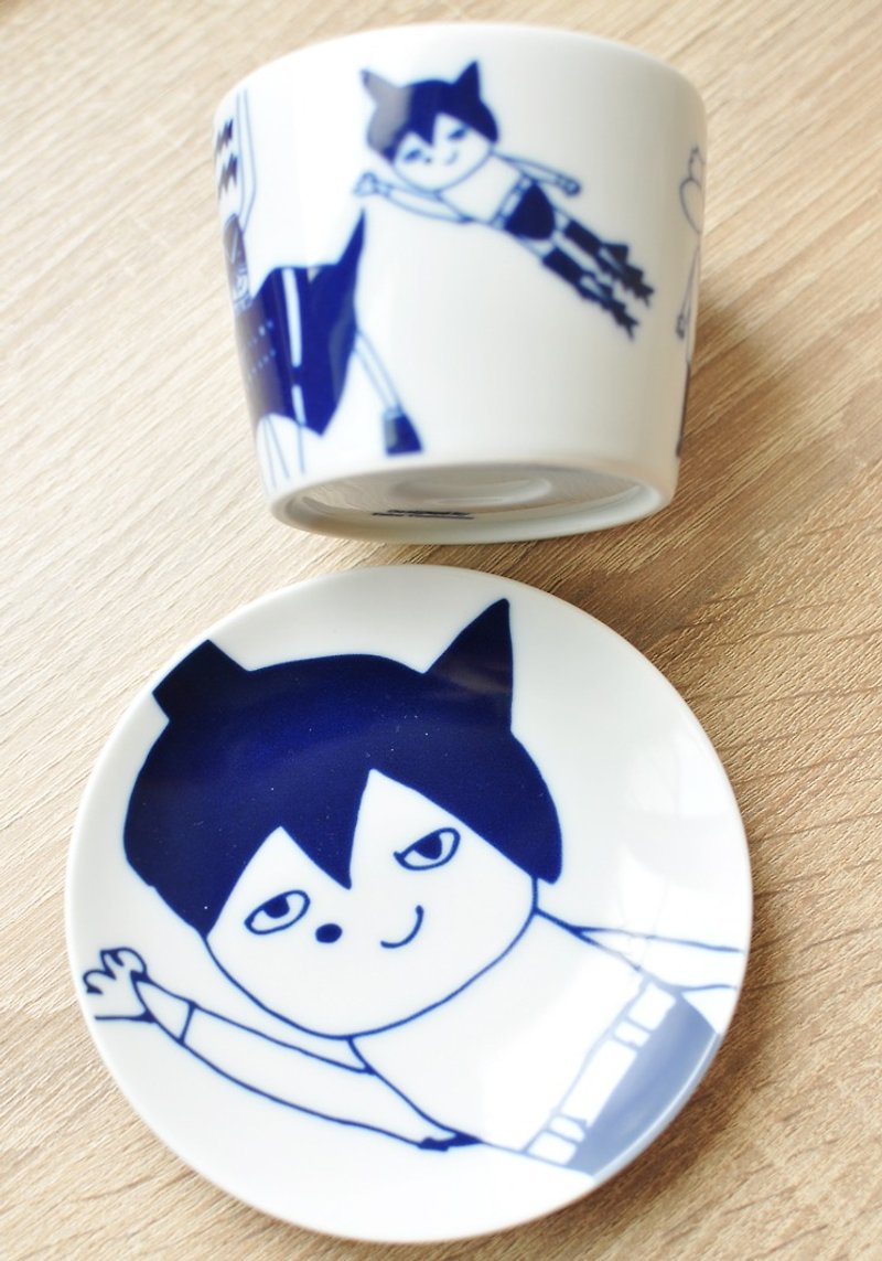 【超值福袋】原子小金剛款日本製陶瓷下午茶四件組-僅一組 - 其他 - 瓷 藍色