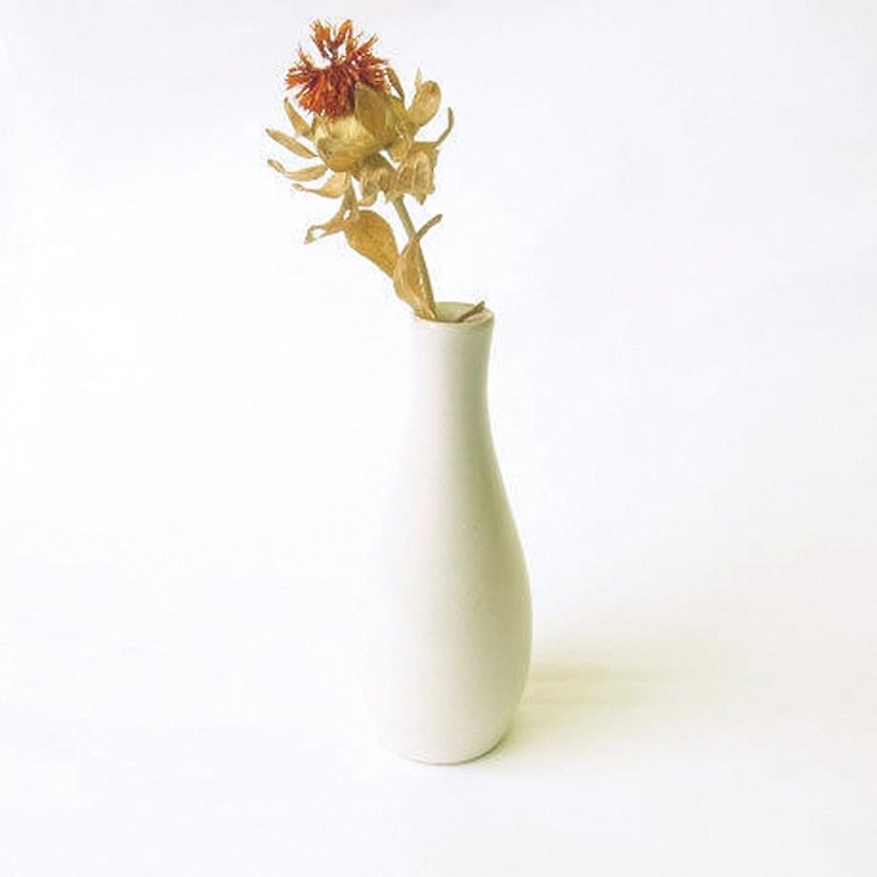フラワーベース(白) - 観葉植物 - 陶器 