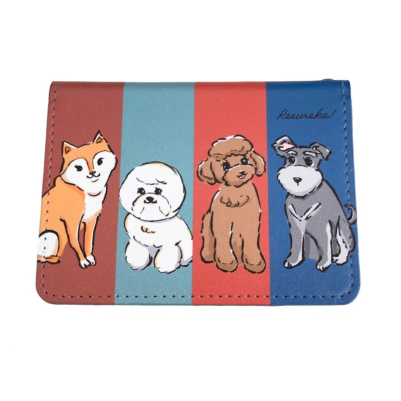 2つ折りパスケース : All Star Dogs - 化妝袋/收納袋 - 人造皮革 