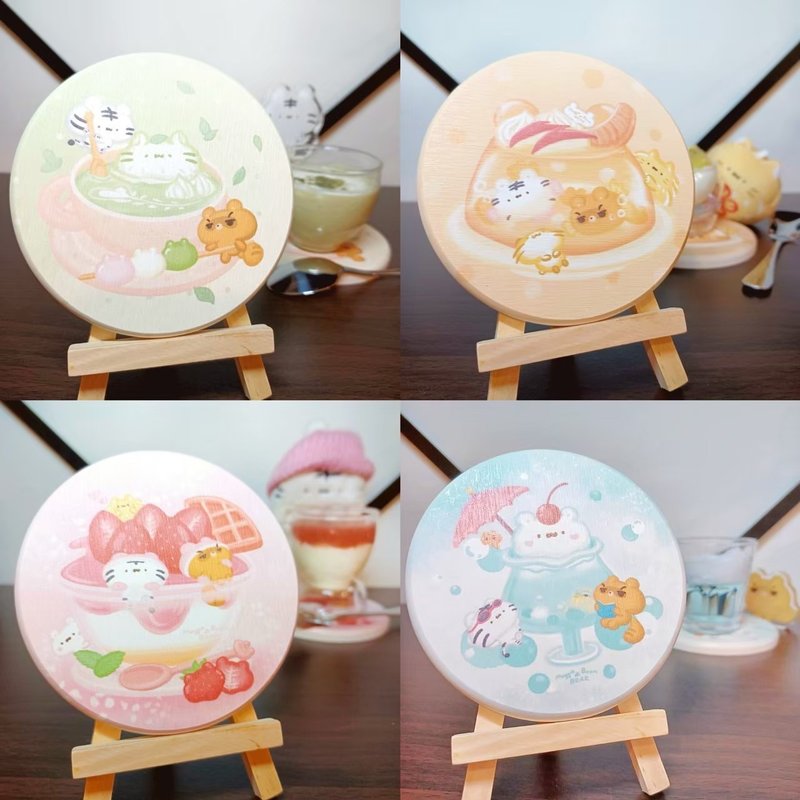 矽藻杯墊 - 系列1至4 - 杯墊 - 其他材質 多色