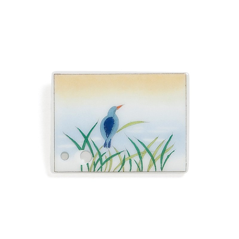 Japan [Shoeido] Porcelain Incense Stand Kingfisher / Ryobo Kingfisher - Fragrances - Porcelain 